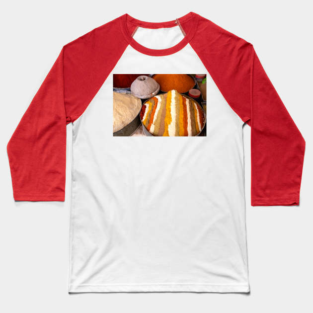 Moroccan Spices Baseball T-Shirt by Memories4you